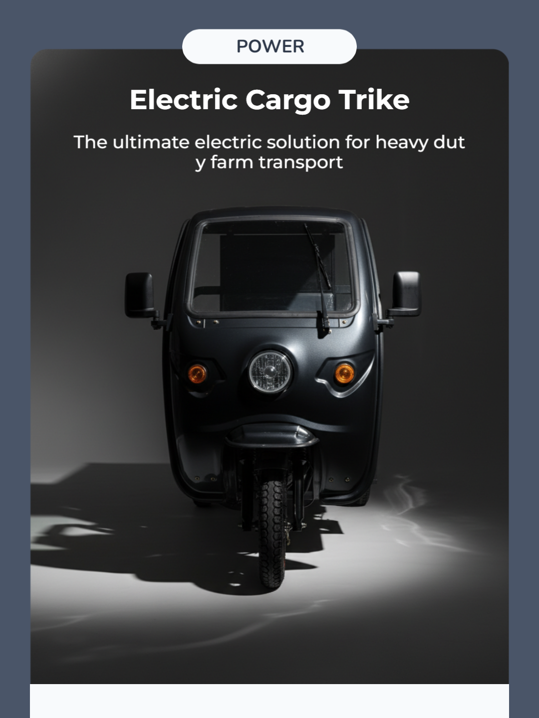 Heavy-Duty Electric Cargo Trike with High Load Capacity
