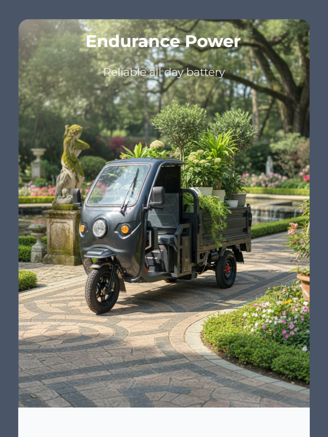 Advanced safety features, including an enclosed cabin, reliable brakes, and bright LED lights, ensure safe operation even in tough work environments.