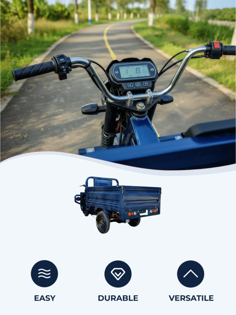 electric trike with anti-slip vacuum tires