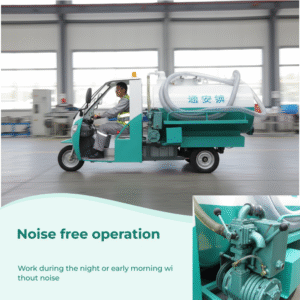 2500W electric garbage collection tricycle for waste management
