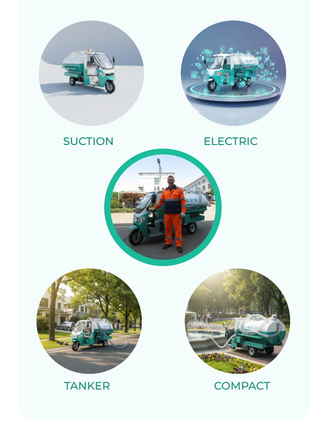 Electric three-wheeler for parcel delivery