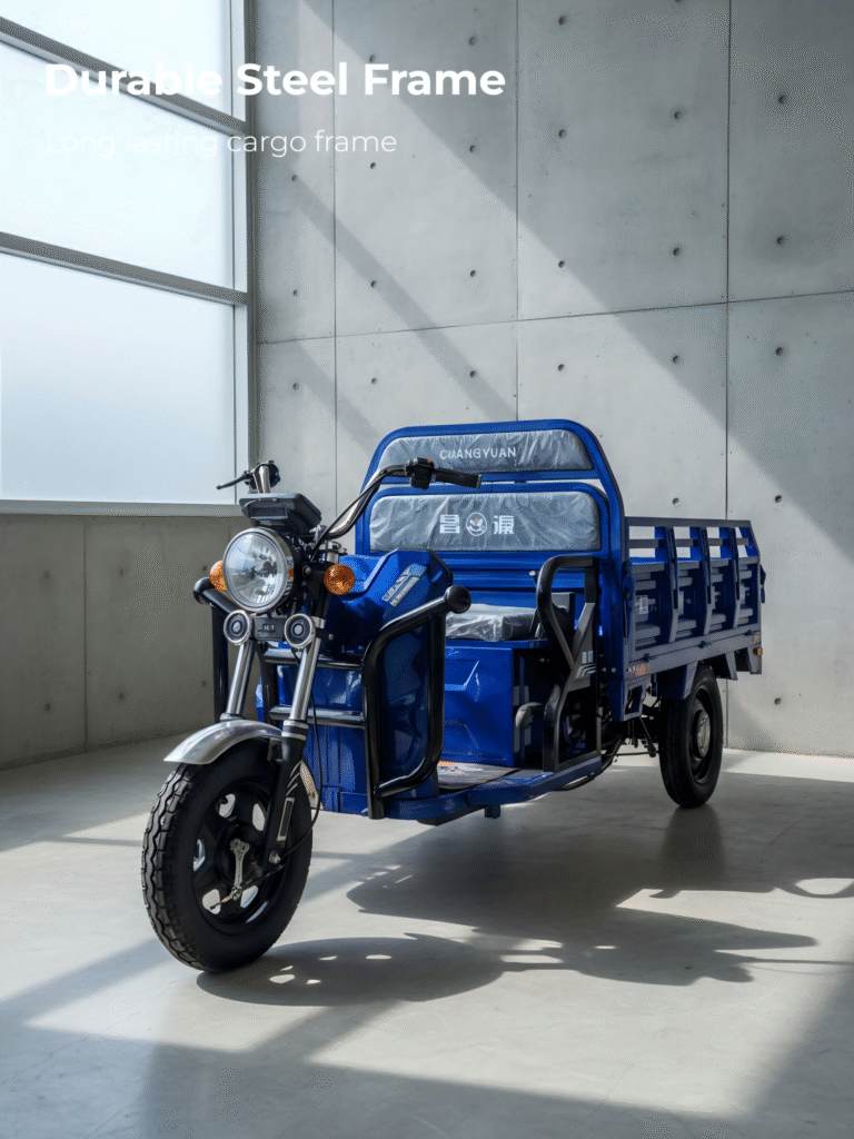 Heavy-Duty Electric Cargo Tricycle | 1500W, 1000KG Load