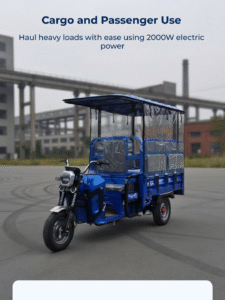 Passenger Commuting with Electric Tricycle in EU Campus and Community