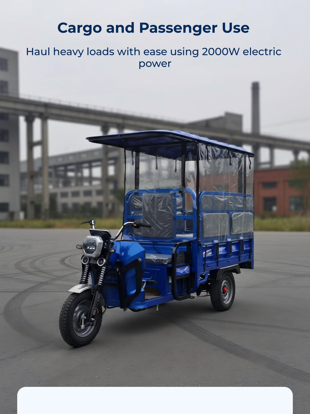 Passenger Commuting with Electric Tricycle in EU Campus and Community