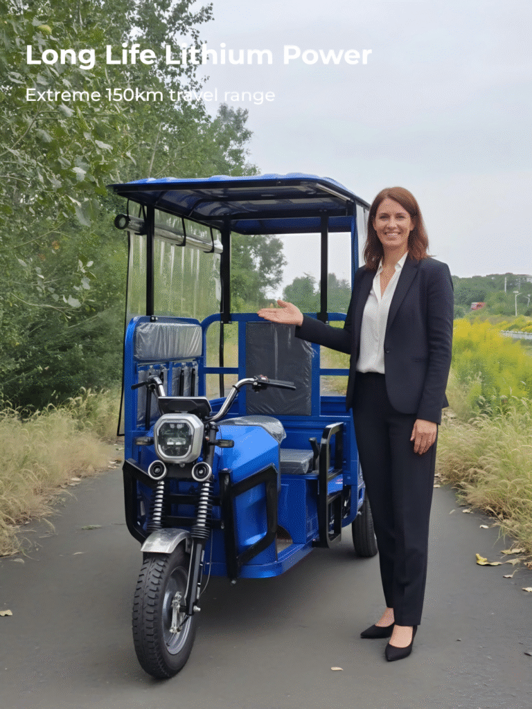 Shanghai yihu industrial co., ltd. | enclosed electric cargo tricycle | 2-in-1 passenger & cargo | wholesale | yihuev