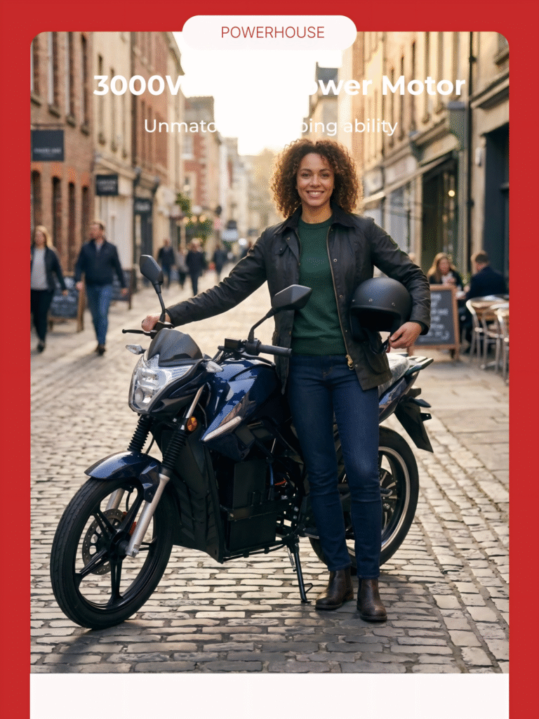 Electric Motorcycle for Africa Urban Rural Commercial Usage Scenes, 1000kg Load Freight & Passenger Transport