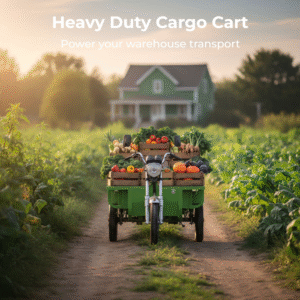 Heavy-Duty Electric Flatbed Cart with Forklift-Compatible Custom Cargo Bed
