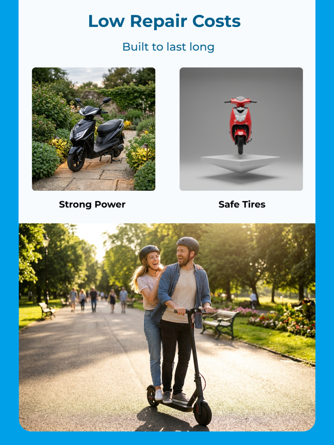 Humanized Control Panel Electric Motorcycle